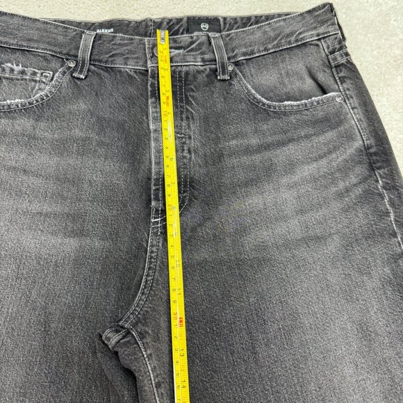 NEW AG Alexxis High Rise Vintage Straight Jean Women's Faded Black Denim, Sz 32 - Picture 11 of 12